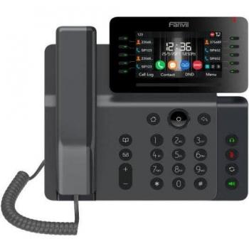 Fanvil V65 Teléfono IP Negro Pantalla 4.3 20 Líneas LCD Wifi