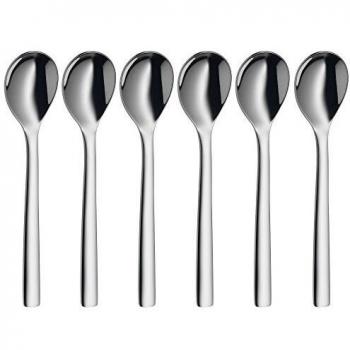 WMF Nuova Juego 6 cucharas para Huevos, Acero Inoxidable Pulido