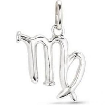 UNO de 50 Virgo Silver Plated Metal Charm - Zodiac Sign Jewelry