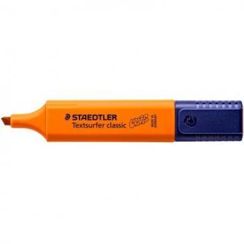Lote de 10 unidades de Marcadores Fluorescentes Staedtler Textsurfer Classic 364 - Punta Biselada 1-5mm Aprox - Secado Rápido - Color Naranja
