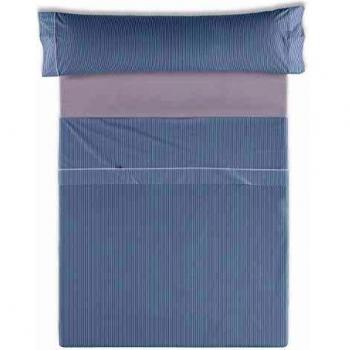 ESTELIA - Juego de sábanas Greta Color Azul - Cama de 135/140