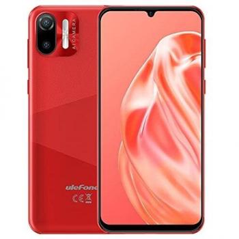3G Teléfono Móvil Libres, Ulefone Note 6, 8.5mm Ultradelgado Dual SIM Smartphone, Pantalla HD+ 6.1'', Ranura para 3 Tarjetas, Android 11 Go,1GB+32GB,Cámara 2MP + 5MP, Desbloqueo Facial GPS Rojo