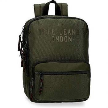 Pepe Jeans Bromley Mochila para Portátil 13,3 Verde 27x36x12 cms Poliéster 1.17L