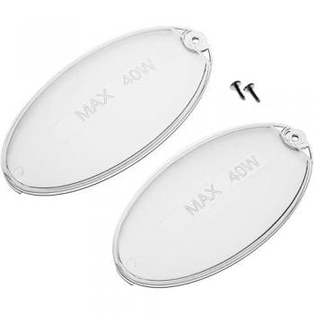 Deflector de Luz para Campana Extractora Anakel Home 100x52 mm - Compatible con Mepamsa, Electrolux y Zanussi - 2 Unidades (Incluye Tornillos)