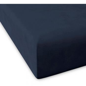 Guy Laroche - Sábana bajera de algodón 200 hilos PURE azul marino 100x200+28 cm