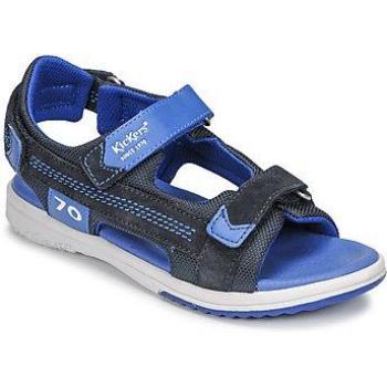Kickers Plane Open Toe Children's Sandals, Navy Blue