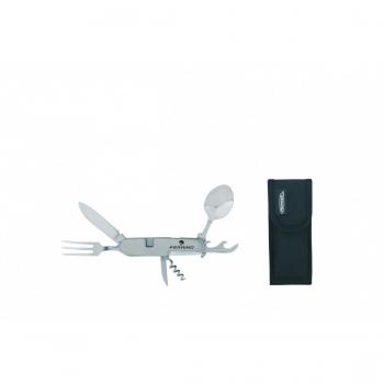 Set de Cubiertos de Camping Ferrino Multiherramienta Plateado