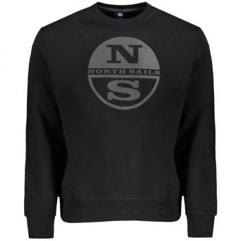North Sails Black Cotton Sweatshirt - XL
