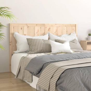 Cabecero de cama de madera maciza de pino 125,5x4x100 cm