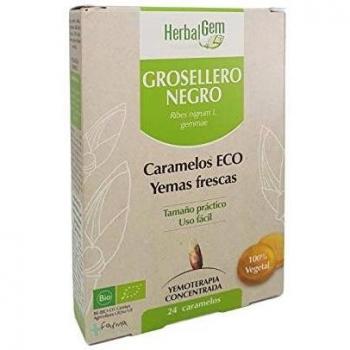 Herbalgem - Grosellero Negro - Caramelos Yemas Frescas, 24 Caramelos