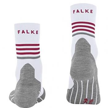 Falke RU4 Endurance Reflect Running Socks for Women - White, Size: 37-38, Anti-Blister, Cotton Blend, 1 Pair