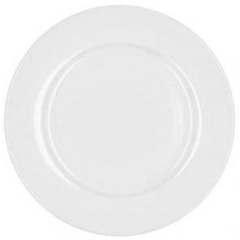 BIDASOA GLACIAL ALA ANCHA Plato Postre Porcelana 19CM Blanco Brillo Acabado profesional de alta resistencia, Reforzado especial hostelería Apilable, Extra resistente Apto Microondas, A
