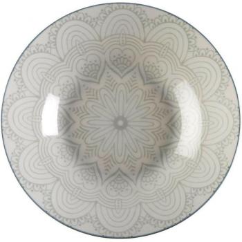 Plato Hondo Versa Makana Porcelana - Plato hondo de porcelana, diseño elegante, apto para microondas y lavavajillas, resistente y duradero