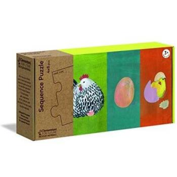 Clementoni - Puzles Secuencias 4x8 piezas: Naturaleza