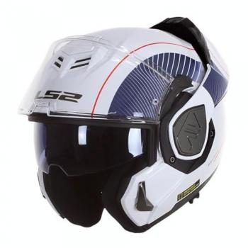 LS2 Casco Modular FF906 Advant Cooper Blanco Azul Adulto