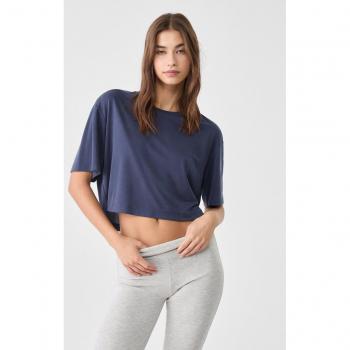 Soft Touch Navy Blue Short-Sleeved T-Shirt XL