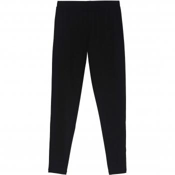 Leggings Básicos de Algodón para Mujer en Negro - Tamaño L