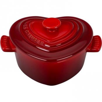 Mini cocotte corazón de cerámica de gres Le Creuset 10 cm