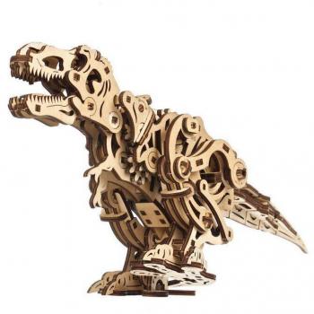 Maqueta de madera mecánica Tyrannosaurus Rex UGears 70203 con movimiento para montar
