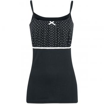 Rock Rebel by EMP Dots'n Roll Top Mujer Negro S