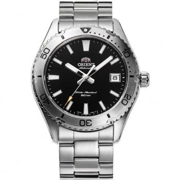 Orient Sports Mako Automatic Diver's Watch RA-AC0Q01B, Stainless Steel, Black Dial, 200M Water Resistance, Men's Watch