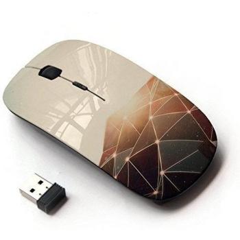 ARTECH [ Ratón óptico 2.4G inalámbrico ] [ Polygon Shines Pattern ]
