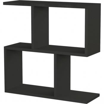 Mesa auxiliar con 5 estantes 60x60x20 cm color gris Mania