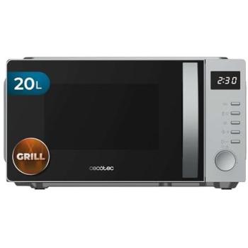 Microondas Digital Cecotec Proclean 5005 Silver 700W 20L Tecnología 3DWave Temporizador Digital 30 Minutos Descongelación Pantalla con Reloj