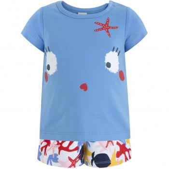 Tuc Tuc Camiseta+Falda-Pantalã³n Punto Niã±a Arrecife De Cor, Conjunto de Ropa para Bebés,