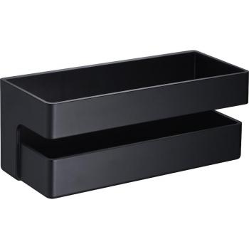 Jabonera de ducha Imex - Estante rectangular para baño, diseño moderno, fabricado en PVC, color negro