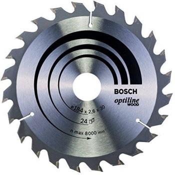 Bosch Hoja de Sierra Circular Optiline Wood 184 X 30 X 2,6 Mm, 24