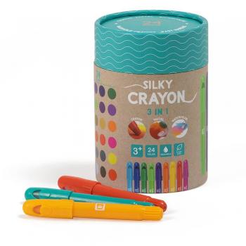 Ceras blandas de colores Silky Crayon - 24 colores