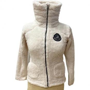 Peak Mountain Coral Sherpa Fleece Jacket for Girls