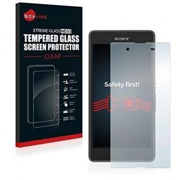 Savvies Protector Cristal Templado Sony Xperia E3 D2202 / D2203 Protector Pantalla Vidrio - Dureza 9H
