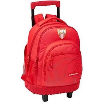 Sevilla FC Mochila Trolley 45cm Compact con Ruedas Corporativa Tiempo Libre y Sportwear, Adultos Unisex, Multicolor