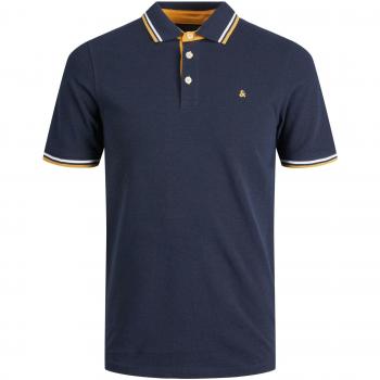Jack & Jones Men's Slim Fit Polo Shirts, Pack of 2, Short Sleeve, Solid Colors, Cotton