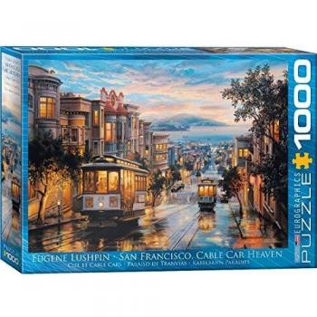Eurographics 1000-Piece Puzzle - San Francisco Cable Car Heaven by Eugeny Lushpin