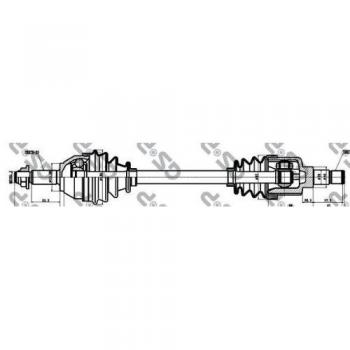Árbol de transmisión GSP 218042 para Ford Focus Mk1 3/5 puertas, Break y Berlina