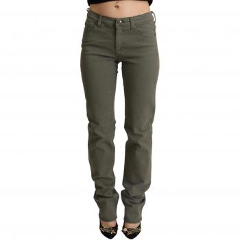 Ermanno Scervino Gray Low Waist Cotton Skinny Denim Trouser Jeans - W28