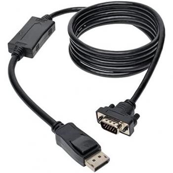 Tripp Lite P581-006-VGA-V2 adaptador de cable de vídeo 1,8 m DisplayPort Negro