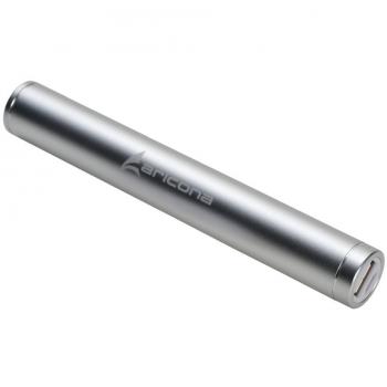 aricona N°473  Bateria adicional universal USB PowerBank, cargador rápido portátil y compacto 5V USB para Smartphones, tabletas y demás dispositivos portátiles, Größe:6000 mAh;Farbe:plata, 15.8 cm