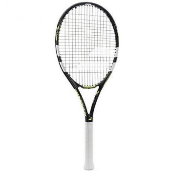 Babolat Raquetas de tenis Cuerdas de Evoke 102, Hombres, hombres, Evoke 102 con cordel, color gris/amarillo, tamaño 68,5 cm, Grip Size 4