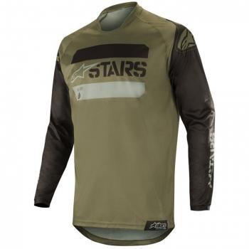 Alpinestars Camiseta De MX 2019 Racer Tactical Negro-Verde