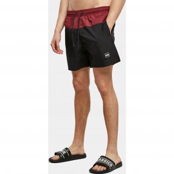 Urban Classics Men's Block Swim Shorts - Red - Sizes L to 3XL
