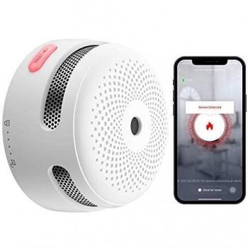 X-Sense Mini Detector de Humo WiFi, Cumple con La Norma CE y EN 14604, 85 dB, Fácil de Instalar, XS01-WT, 1 Pieza