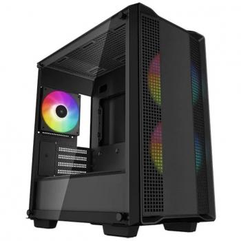 DeepCool CC360 Micro-ATX Mini Tower ARGB Gaming Case - Black