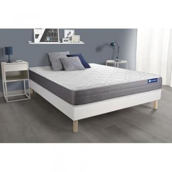 Kit de Rete y Colchón Matrimonial Actiflex Dream 140x210cm - Espesor: 22cm - Muelle Ensacado y Memory Foam - Moderadamente Duro