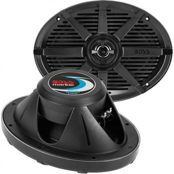 BOSS AUDIO MR692B 6x9 INCH 2-way Coaxial Marine Speaker 350w Black (Pair)
