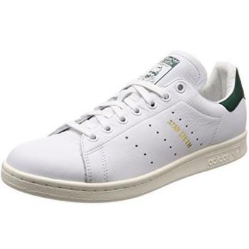 Adidas Stan Smith Sneakers, Women's White, Size: 3 UK; Adidas Originals White Contrast Logo Sneakers, Men's Size: 3 US