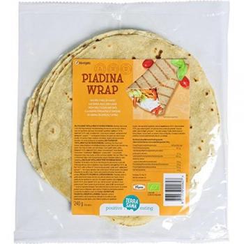 Piadina Wrap de Trigo y Cáñamo Bioclub, 3 x Piadina wrap de harina de espelta y avena 240 g (Avena - Espelta) - Terrasana